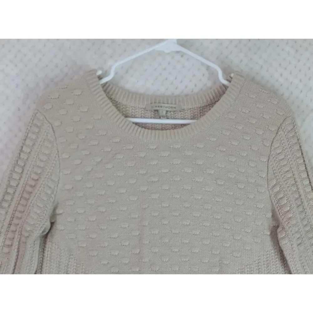 41 Hawthorn Girls XL Beige Textured Sweater